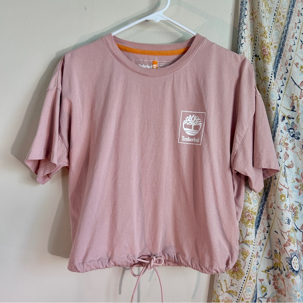 Timberland cropped tied tshirt